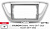 Переходная рамка CARAV 22-784 HYUNDAI Solaris, Verna 2017-2020; Accent 2017-2022